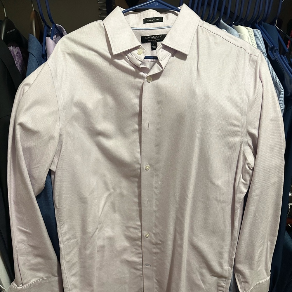 Powder purple men’s dress shirt